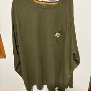 Carhartt Olive Green Relaxed Fit Shirt